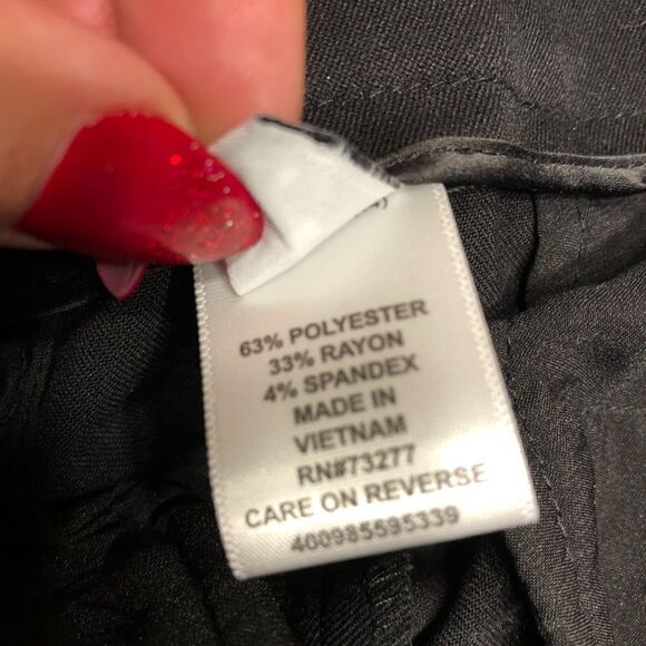 ELLE Women’s Black Dress Pants sz 14 - Picture 2 of 7